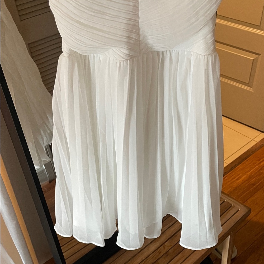 Lulu's White Ruffled Mini Dress - Picture 5 of 5